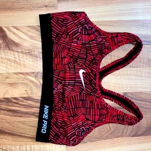 Red NIKE Sports bra size M